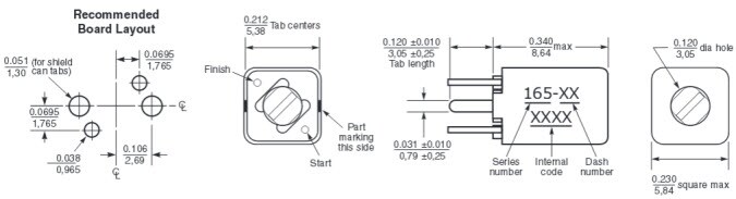 Estilos 164/165 apantallados