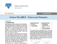 Nota de aplicación: MELF con película de carbono Nota de aplicación: MELF con película de carbono