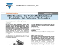 Nota de aplicación: Resistencia MELF Nota de aplicación: Resistencia MELF