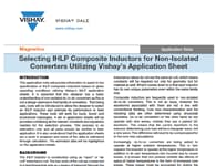 Nota de aplicación: Selección de inductores compuestos IHLP para convertidores sin aislamiento Nota de aplicación: Selección de inductores compuestos IHLP para convertidores sin aislamiento