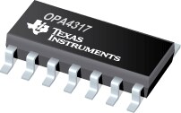 Amplificadores operativos con desviación cero OPA317 / 2317 / 4317 de Texas Instruments
