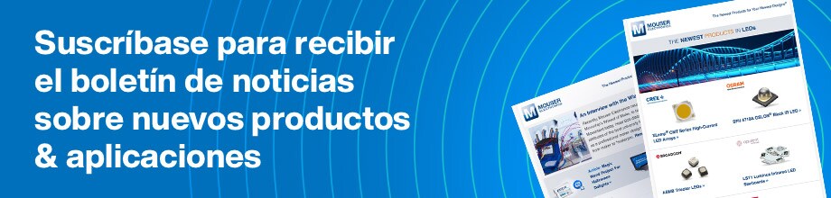 Suscríbase para recibir el boletín de noticias sobre nuevos productos & aplicaciones