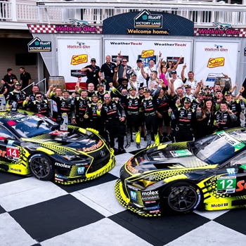 Mouser-Sponsored Vasser Sullivan Lexus Racing Team Celebrates Double First Place Wins at IMSA Watkins Glen