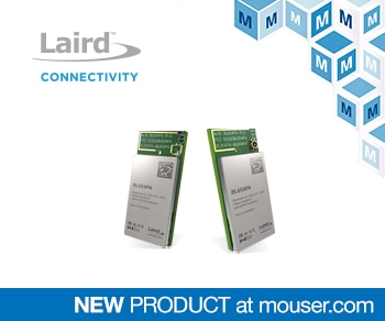 Laird BL654PA Modules for Bluetooth 5 and Thread Implementation Now at Mouser Electronics