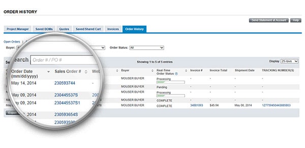 Histórico de pedidos. Histórico de pedidos.